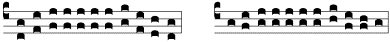 Quintenparallele und Quartenparallele in Choralnotation